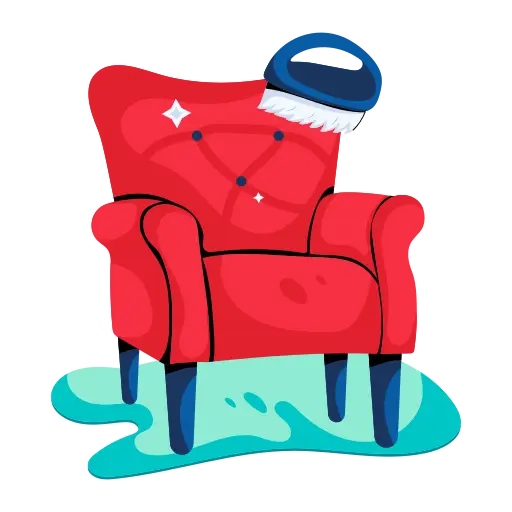 Upholstery cleaning icon representing sofa cleaning service in Calgary